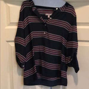 Banana Republic Navy Blouse